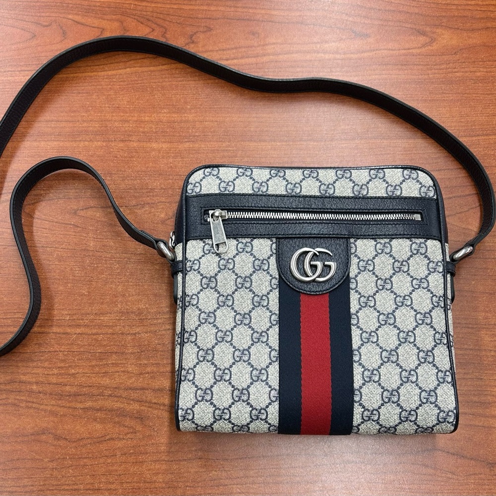 Gucci Ophidia GG Supreme Small Messenger Bag Made in Italy Free Shipping